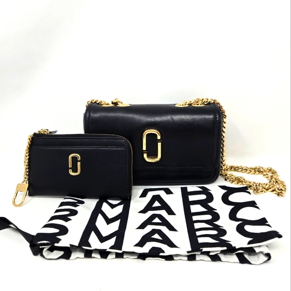 Marc Jacobs The Glam Shot Mini With Top Zip Multi Wallet - Picture 1 of 14